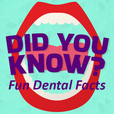 Des Moines dentists, Dr. Johnson & Dr. Flesner at Veranda Dentistry, share some fun, random dental facts. Did you know…?